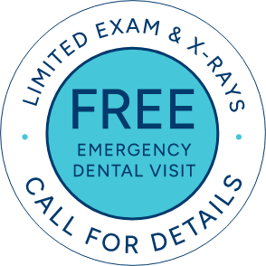 Free Emergency Dental Visit stamp
