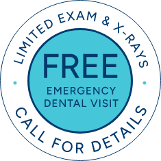 Free Emergency Dental Visit stamp